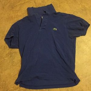Blue size 3 Lacoste Slim Fit pique cotton shirt